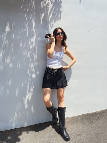Jupe Bershka en gris