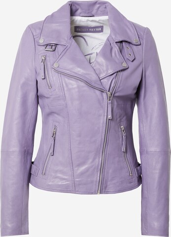 FREAKY NATION - Chaqueta de entretiempo 'Biker' en lila: frente