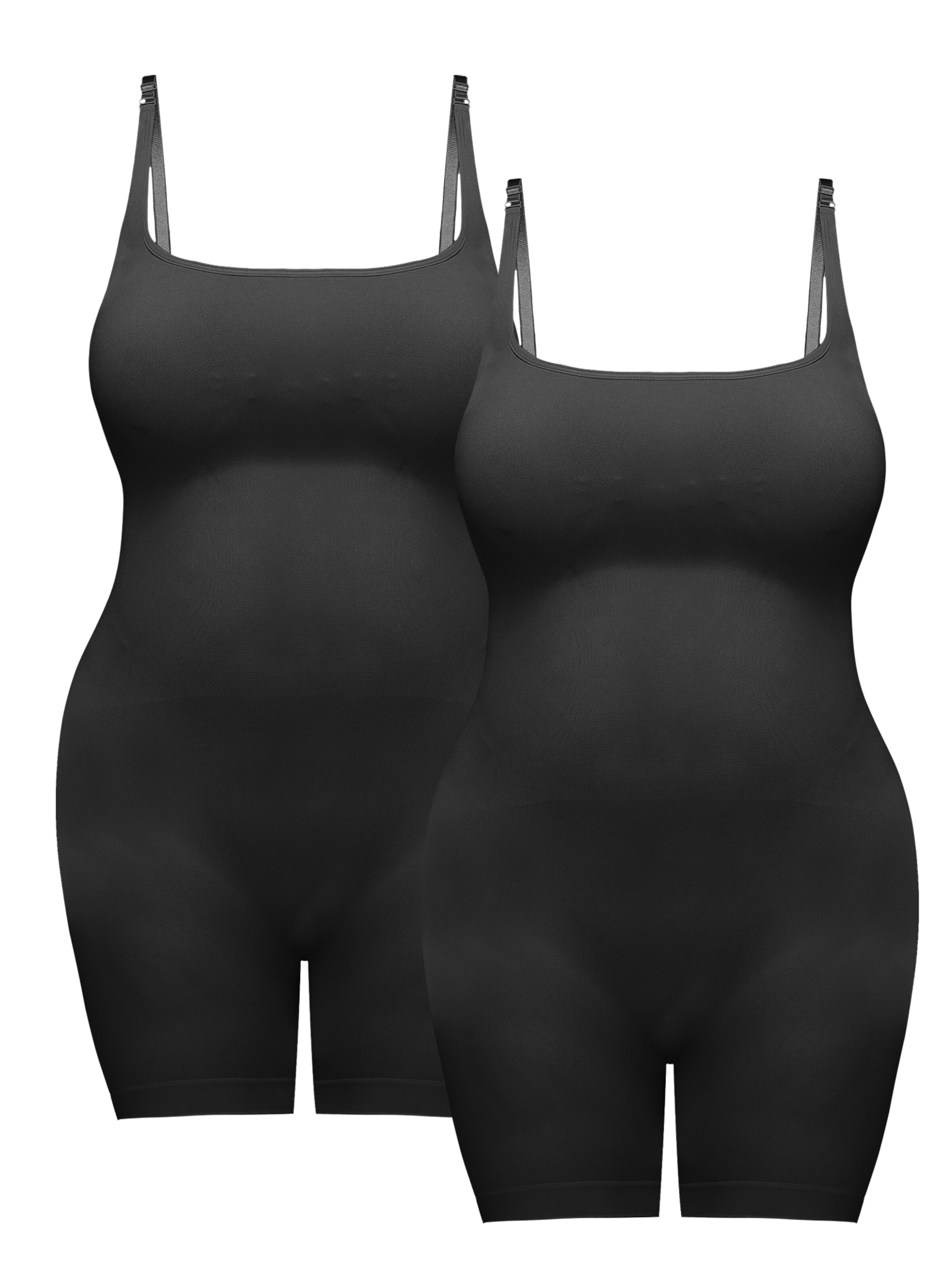 MEETWEE Shaping bodysuit in Black: front