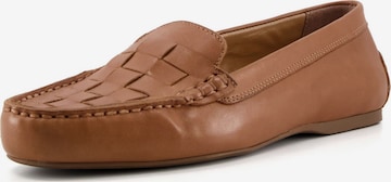 Dune LONDON Mocassins 'GREENE' in Bruin: voorkant