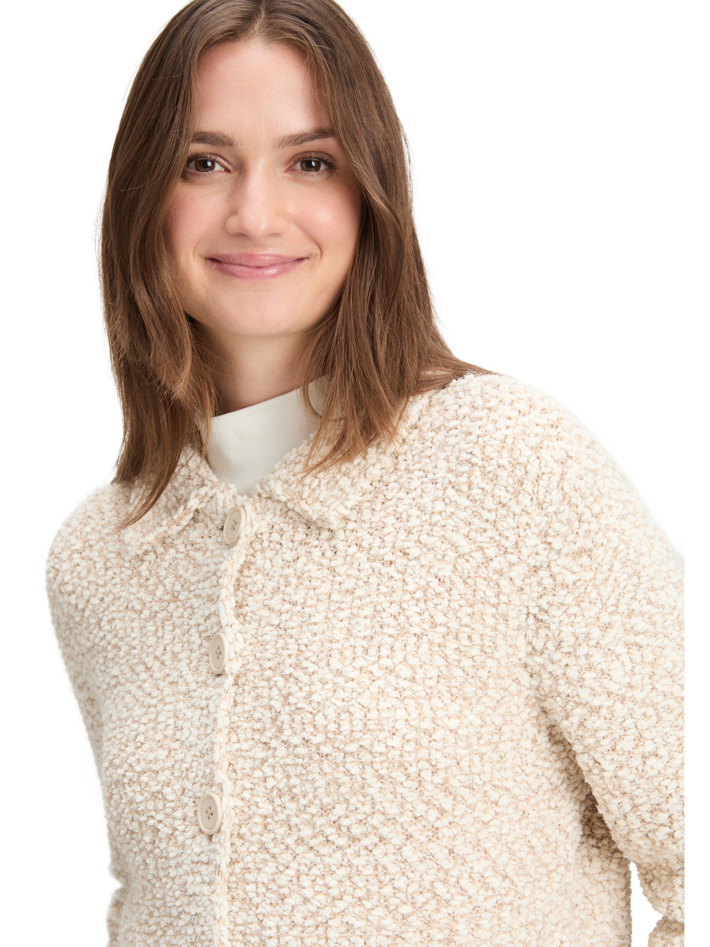 Cartoon Gebreid vest in Beige