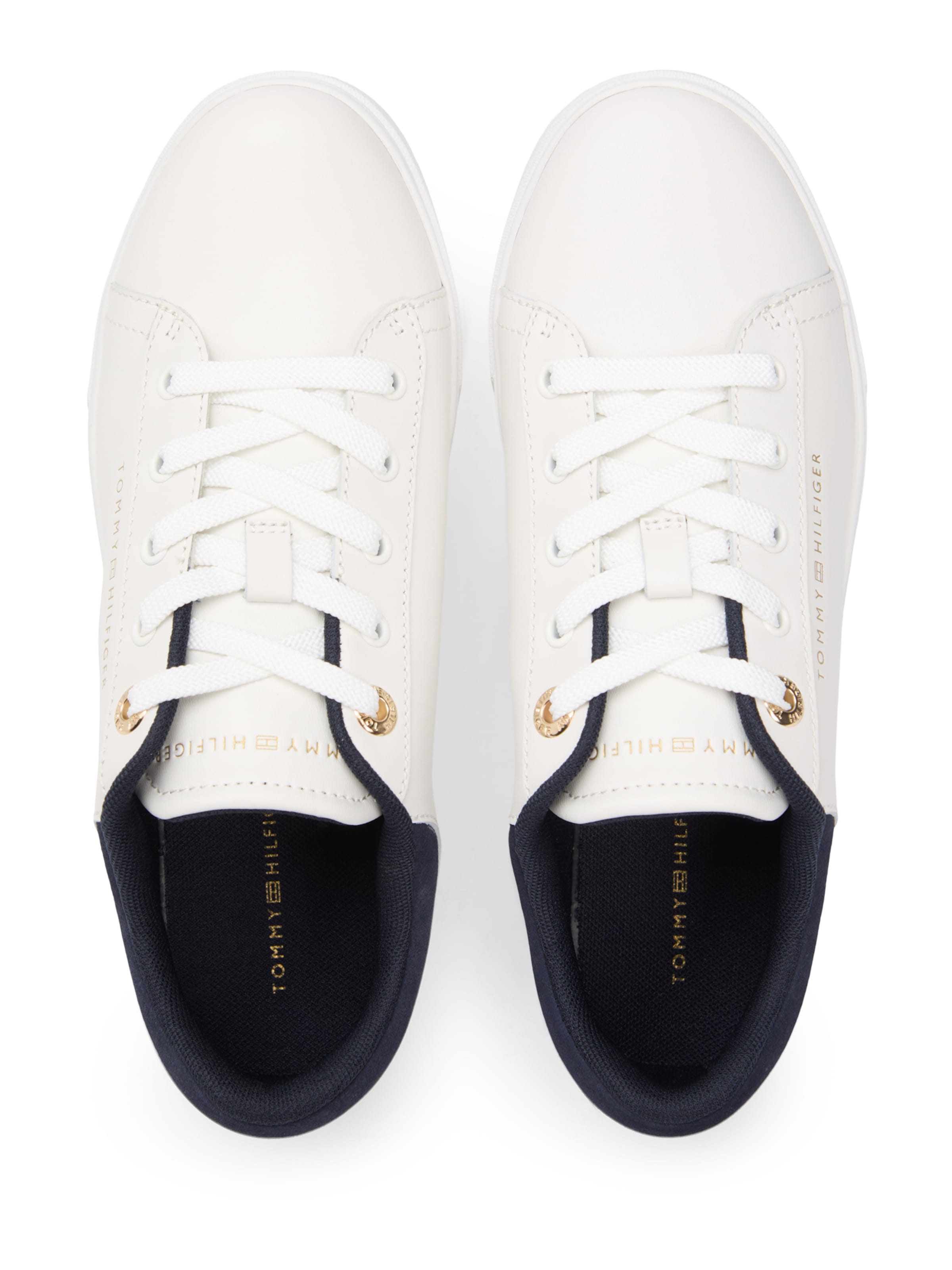 Sneaker low de la TOMMY HILFIGER pe alb