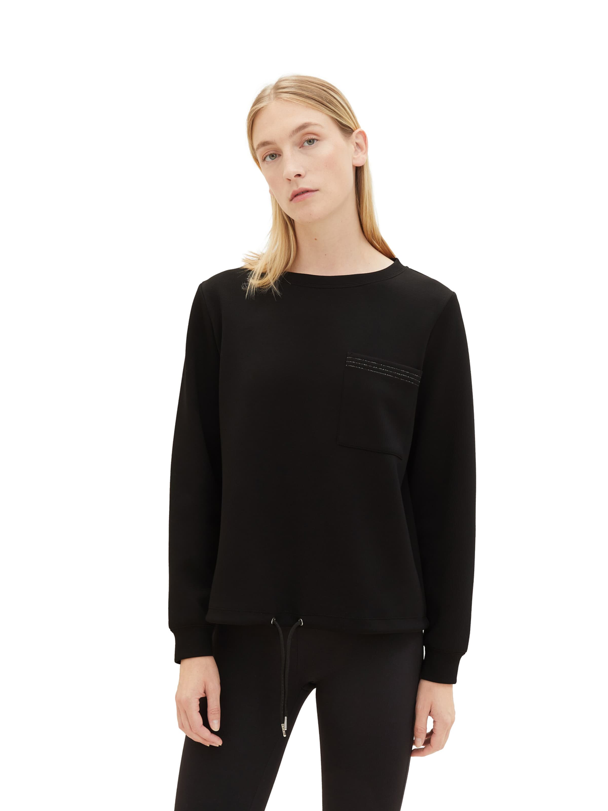 TOM TAILOR Свитшот в Черный