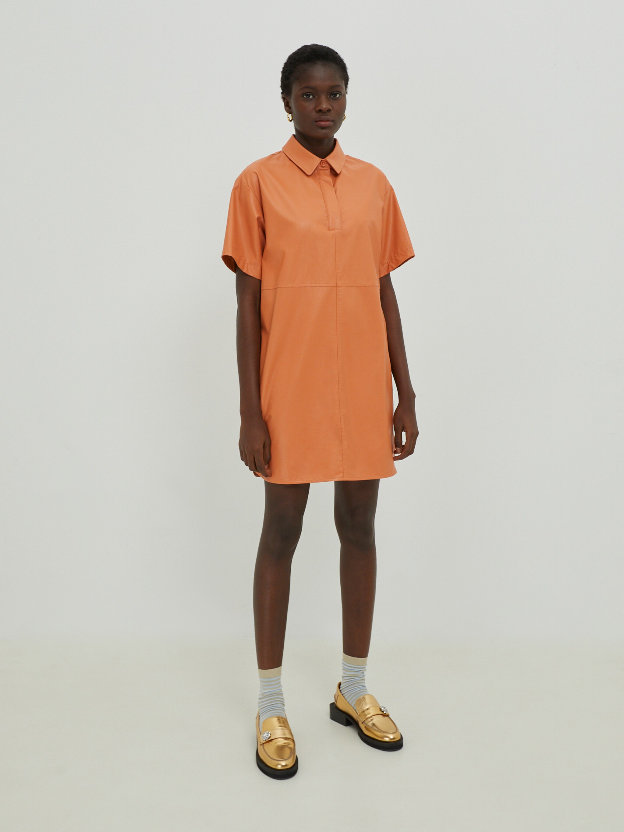 EDITED Producten Jurk 'Charlotte' Oranje