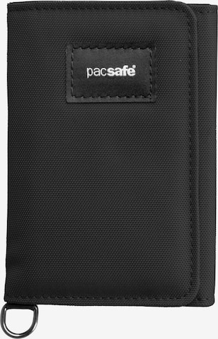 Pacsafe Wallet in Black: front