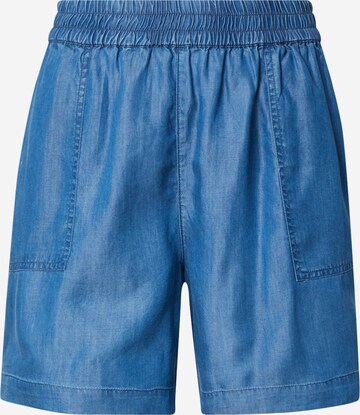 ICHI tavaline Püksid, värv sinine: eest vaates