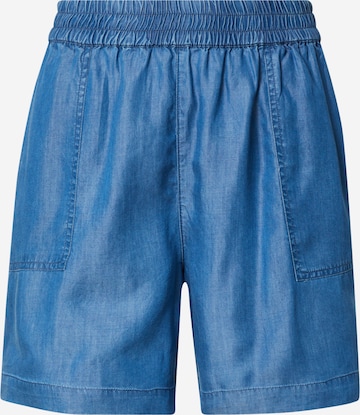 ICHI Regular Pants in Blue: front