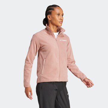 ADIDAS TERREX Functionele fleece jas 'Multi Essentials' in Roze