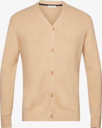 ESPRIT Knit Cardigan in Beige: front