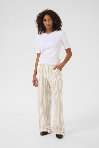 Loosefit Pantalon Kaffe en blanc