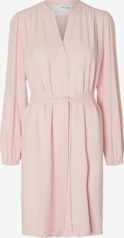 Robe 'Viva' SELECTED FEMME en rose : devant