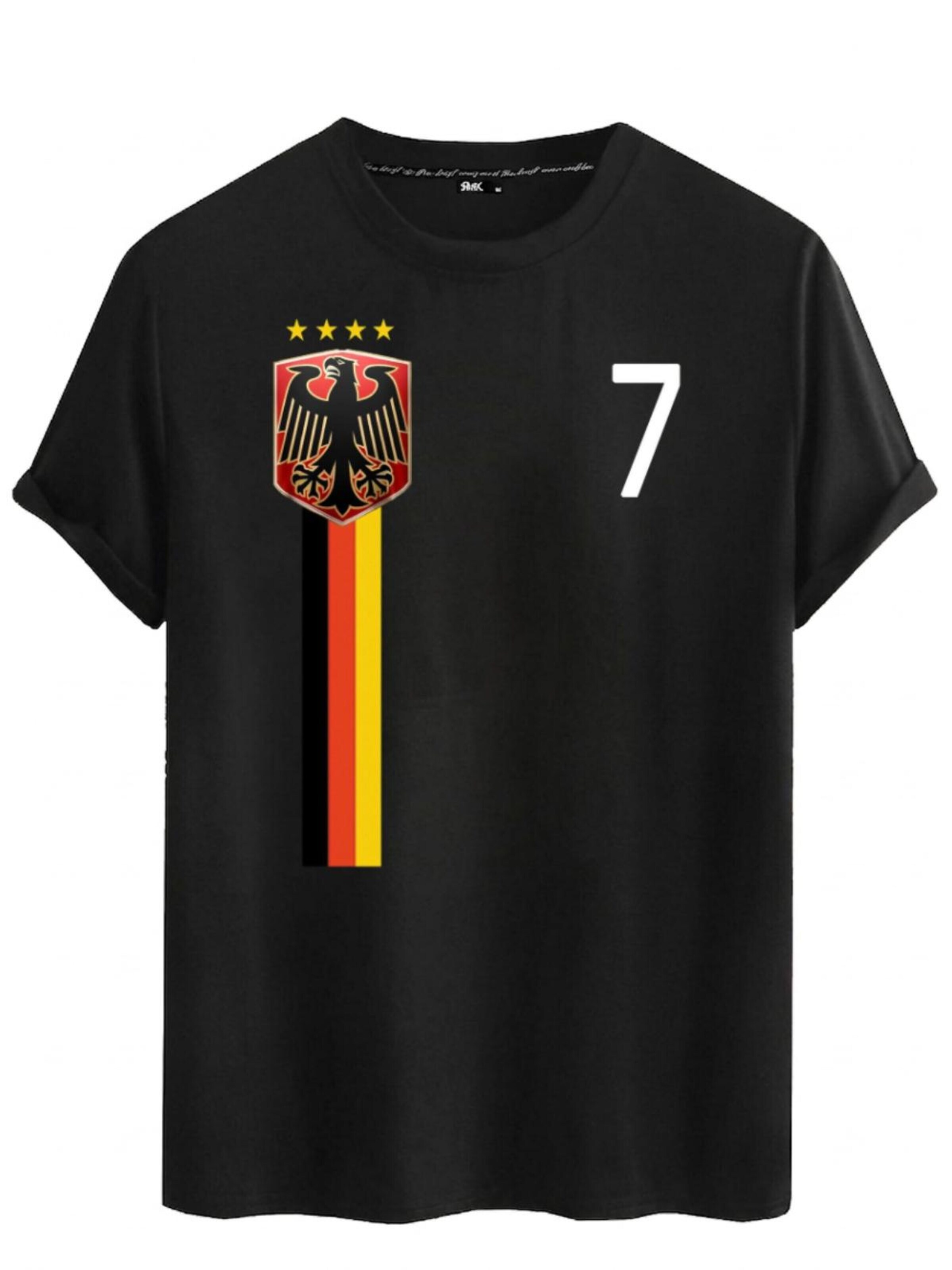 RMK Shirt 'Fan Fußball Deutschland'‌‌ in Schwarz: Vorderseite