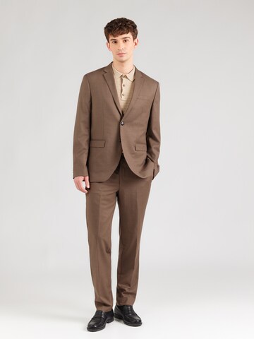 Jack & Jones Premium Szabványos Öltöny 'JPRSOLARIS' - barna: elől