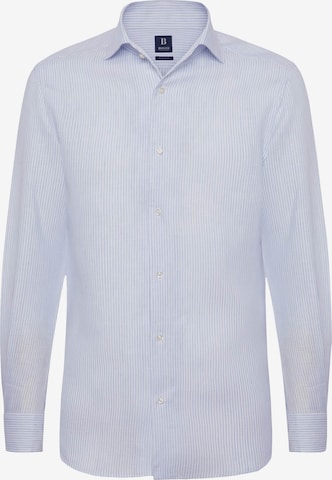 Chemise Boggi Milano en bleu : devant