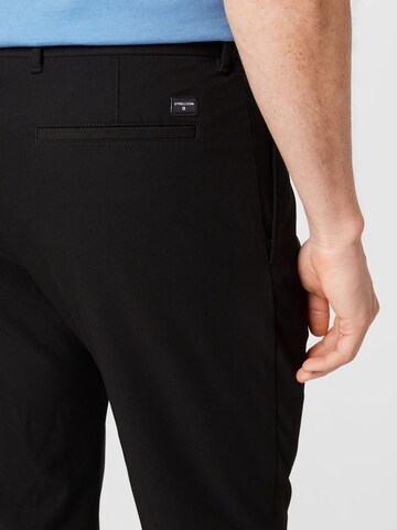 STRELLSON Normální Kalhoty se sklady v pase 'Louis' – černá