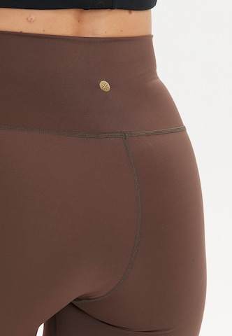 Athlecia Slim fit Workout Pants ' ALMY ' in Brown