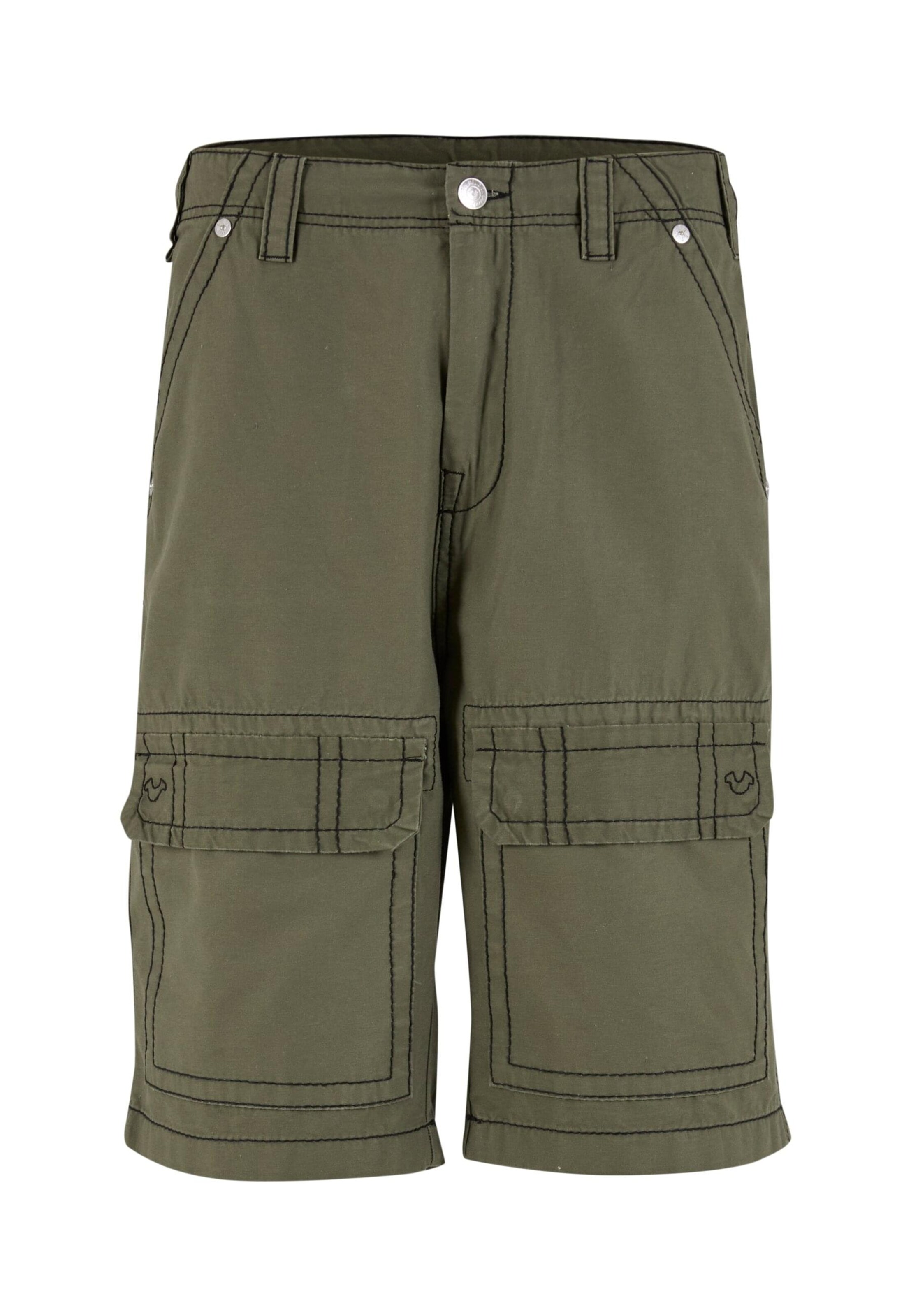 True Religion Cargobroek 'Vinny' in Groen: voorkant