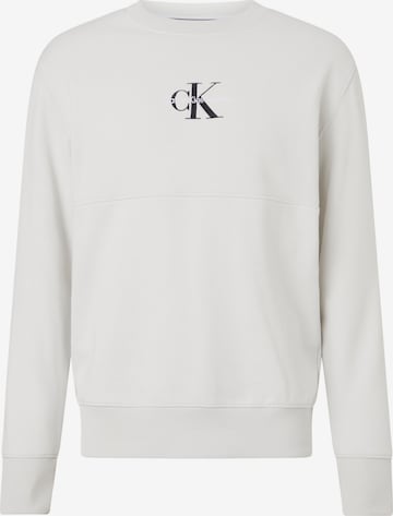 Calvin Klein Jeans Sweatshirt in Grijs: voorkant