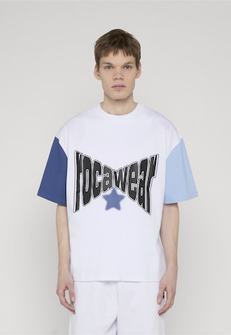 ROCAWEAR T-Shirt 'Colored' in Weiß: Vorderseite