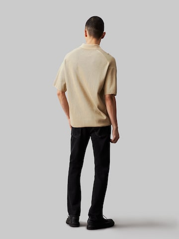 Calvin Klein Jeans Regular fit Overhemd in Beige