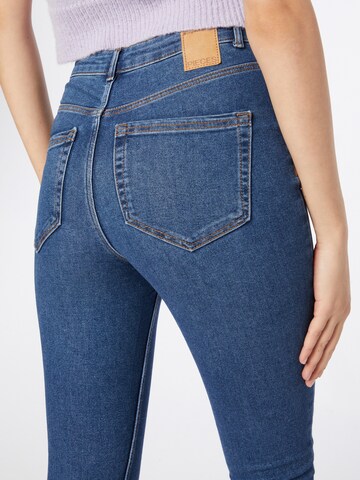 PIECES Skinny Jeans 'High Five' in Blau