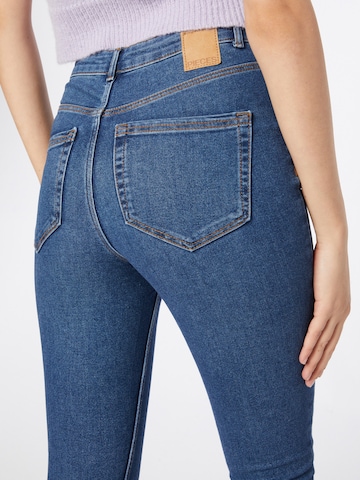 PIECES Skinny Jeans 'High Five' in Blau