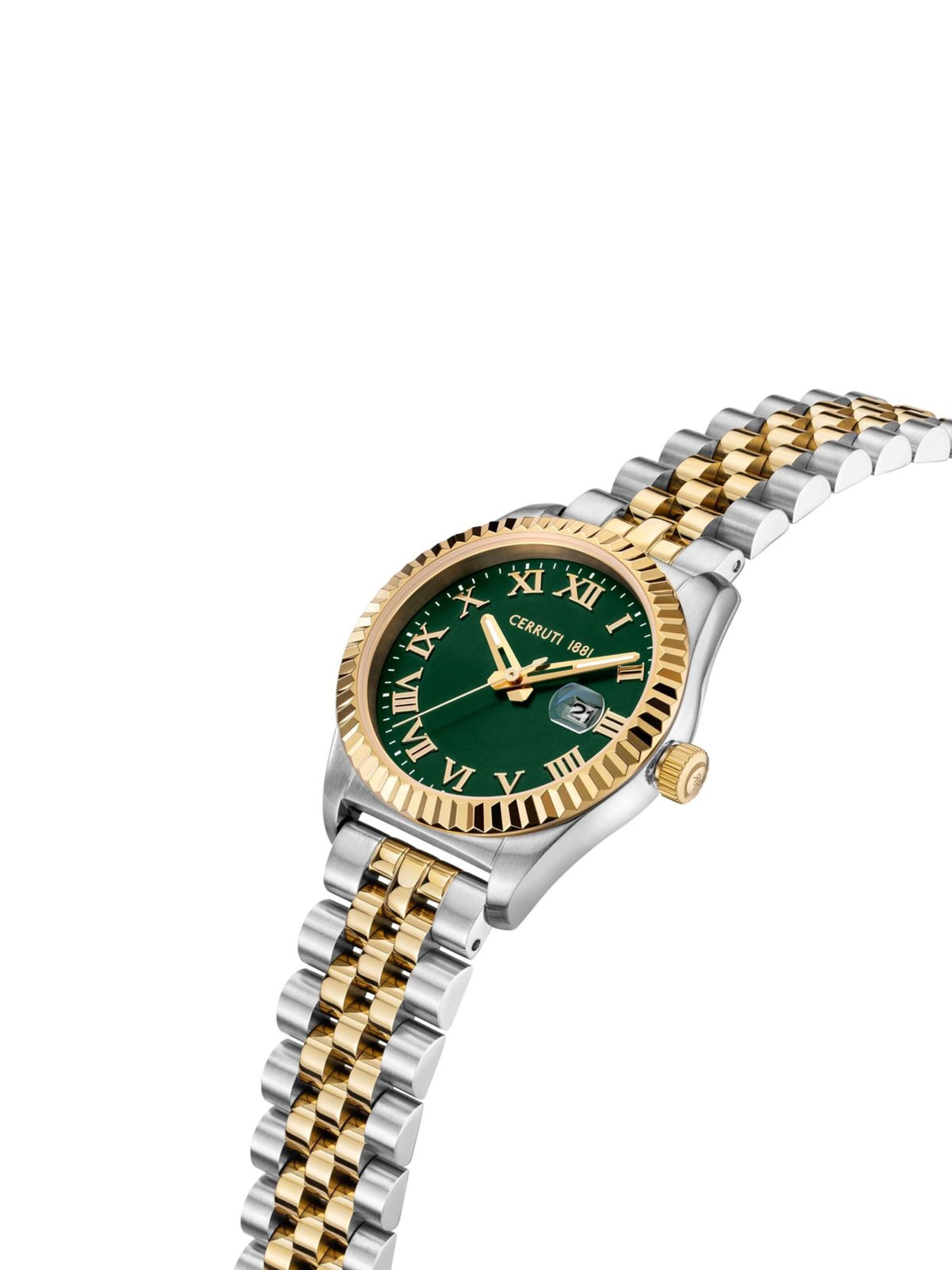 CERRUTI 1881 Analog watch 'Date watch Baccio' in Green