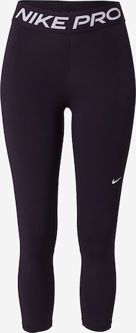 Skinny Pantalon de sport NIKE en noir : devant