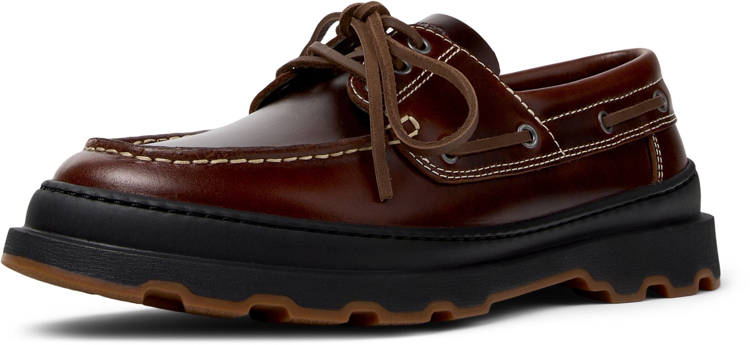 CAMPER - Mocasines 'Brutus' en marrón: frente