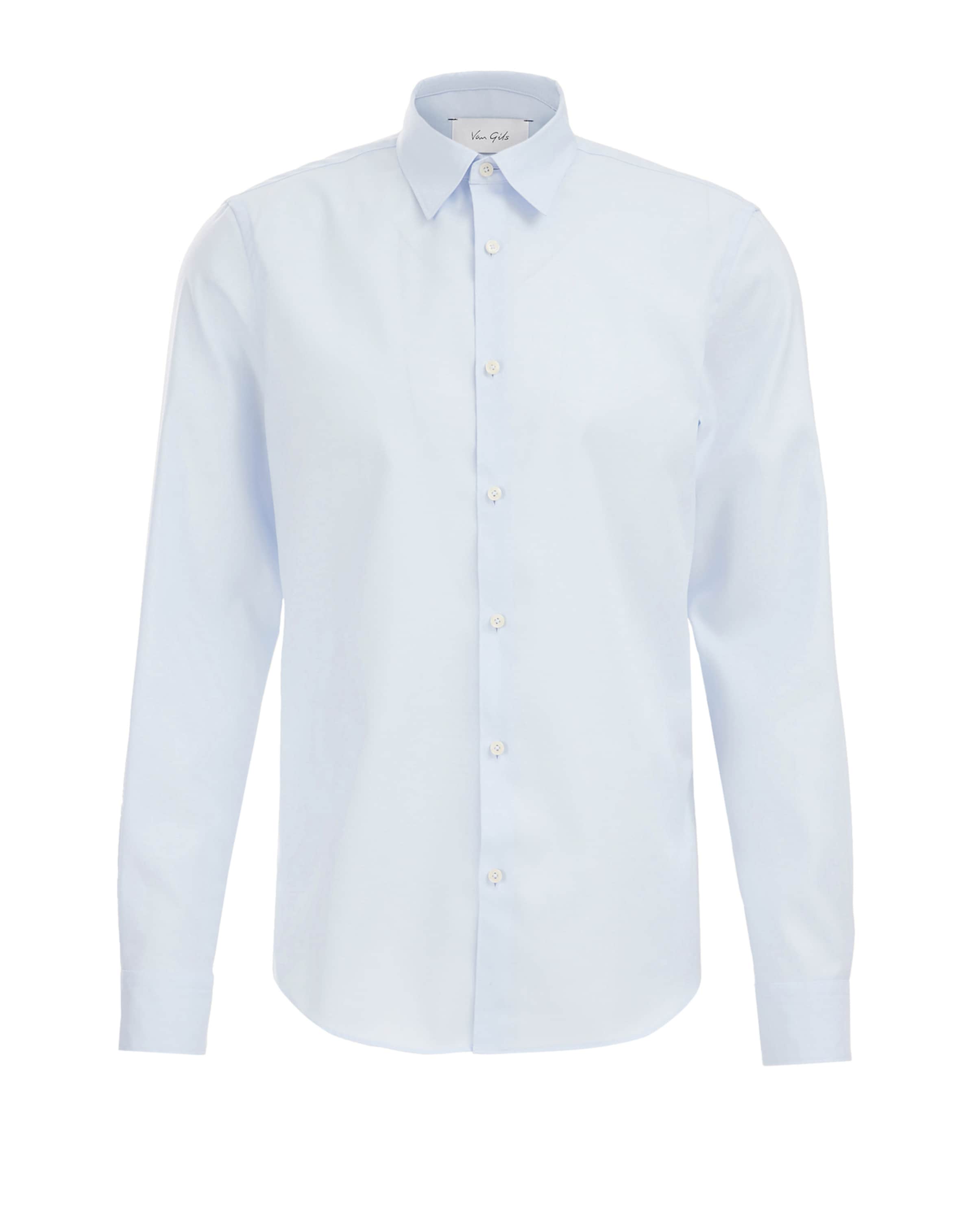 Slim fit Camicia business di van Gils in blu: frontale