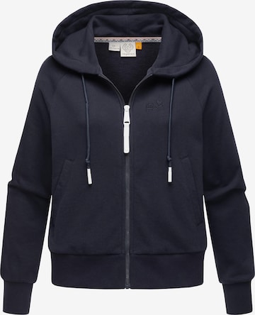 Ragwear Zip-Up Hoodie 'Taila' in Blue: front