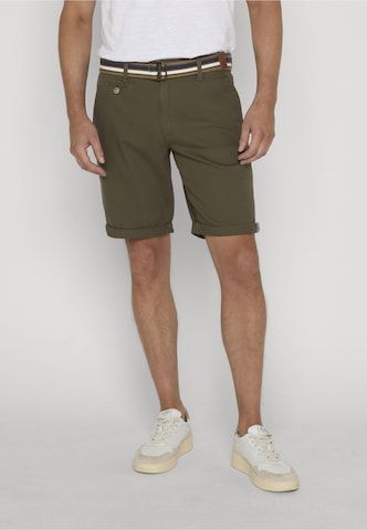 INDICODE JEANS - regular Pantalón chino 'Royler' en verde: frente