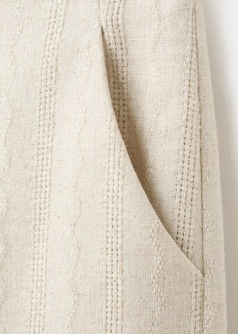 MANGO KIDS Wide leg Pants 'Noraset' in Beige