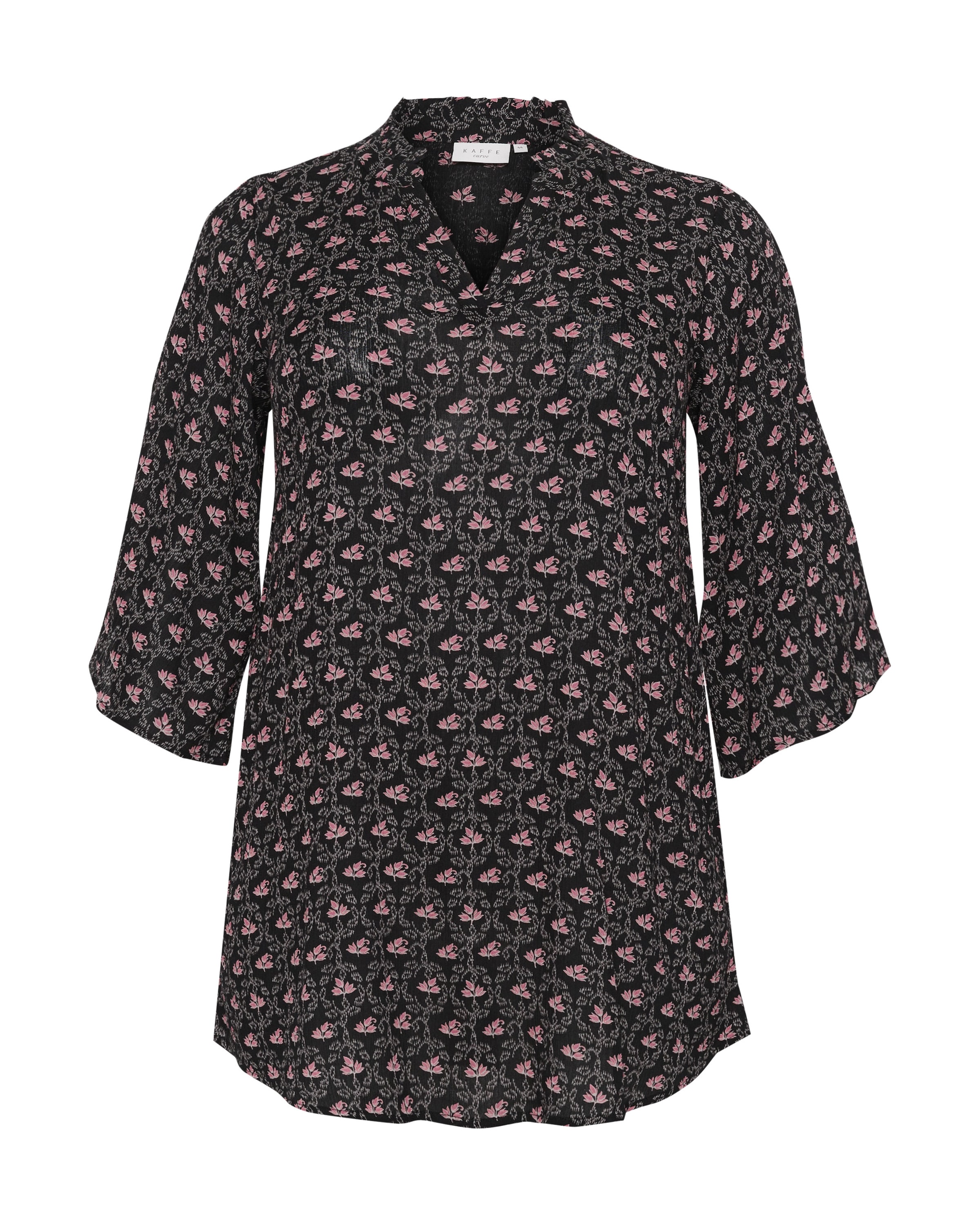 Tunique 'KC Amy' KAFFE CURVE en noir : devant