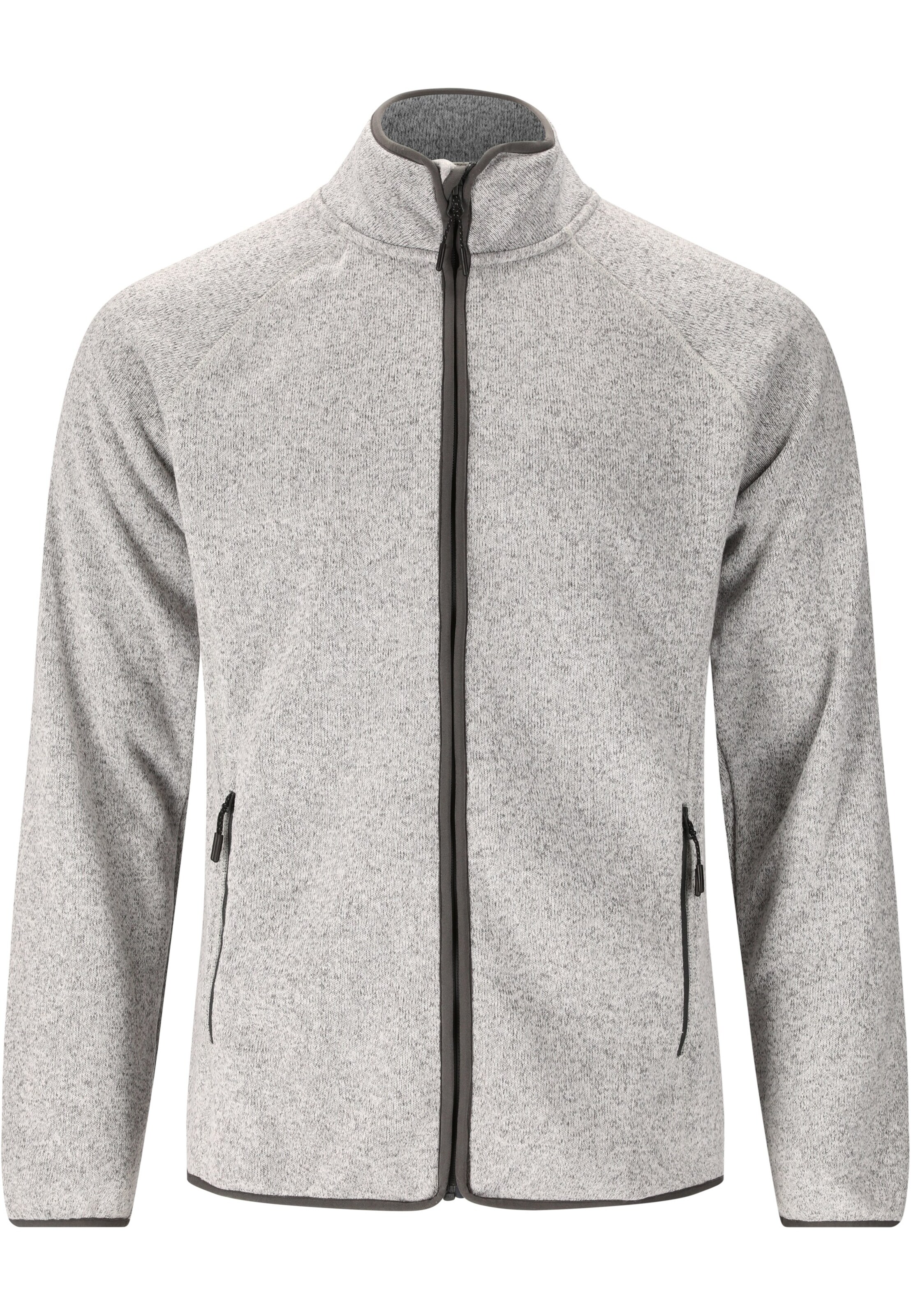 Whistler Athletic fleece jacket 'Wolven' in Grey: front