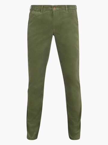 Suitable Regular Chino 'Plato' in Groen: voorkant