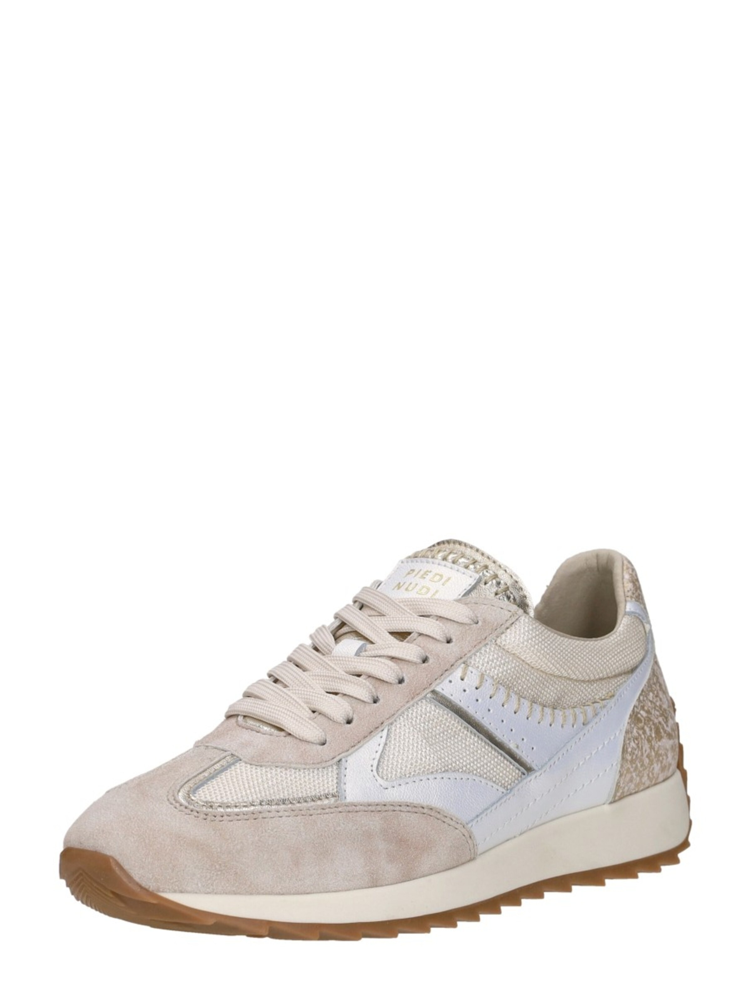 Piedi Nudi Platform trainers 'Harlem' in Beige: front