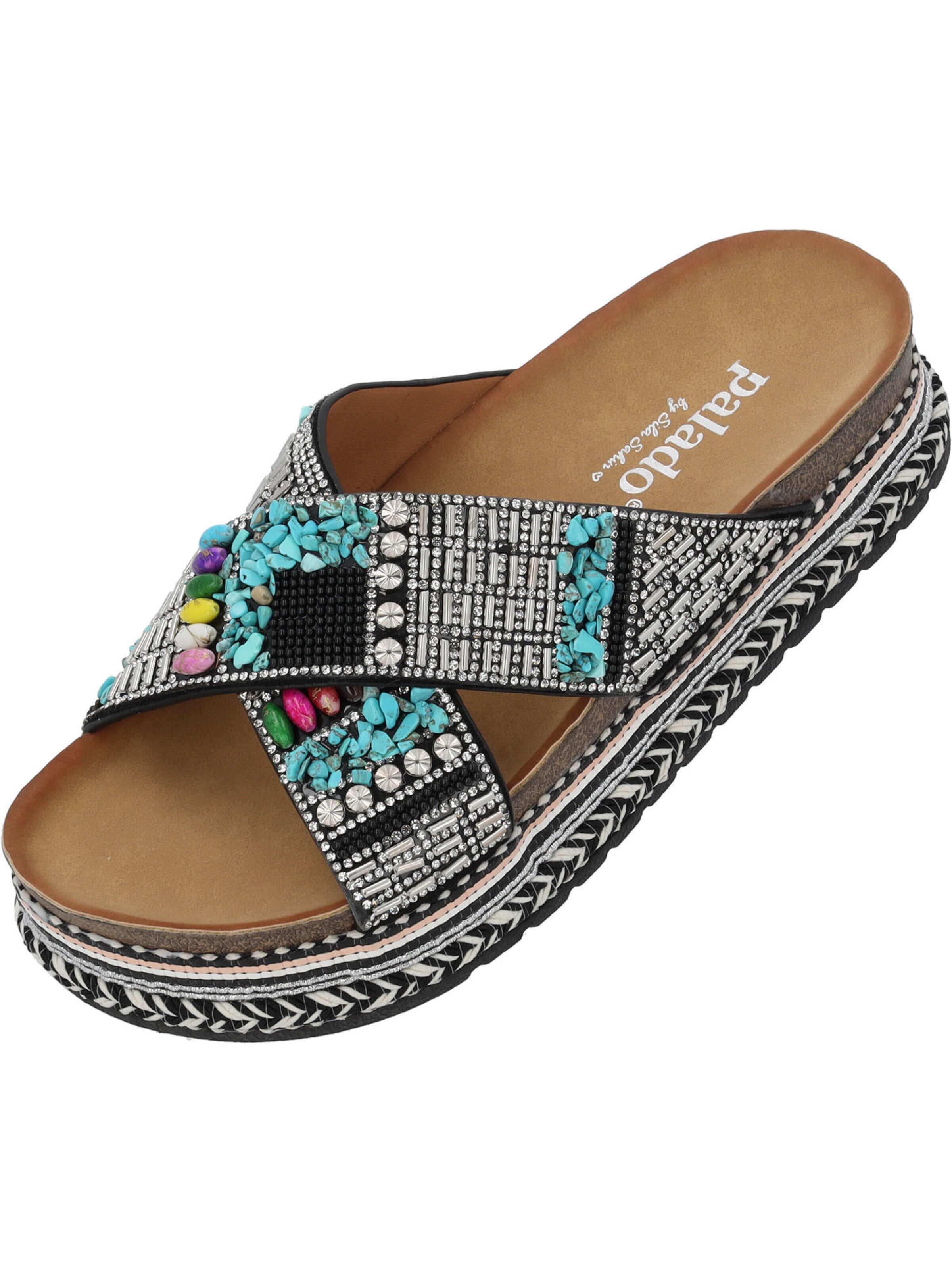 Palado by Sila Sahin Pantolette 'Palado Kegno by Sila Sahin'‌‌‌‌‌‌‌‌ in Schwarz: Vorderseite