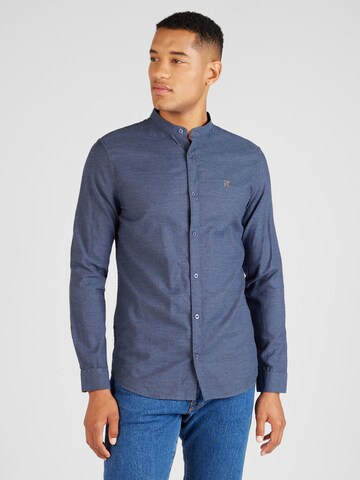 Coupe regular Chemise NOWADAYS en bleu : devant