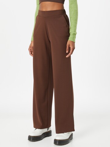 ONLY Wide Leg Hose 'SANIA' in Braun: Vorderseite