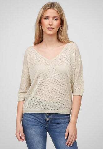 Pull-over Cloud5ive en beige : devant