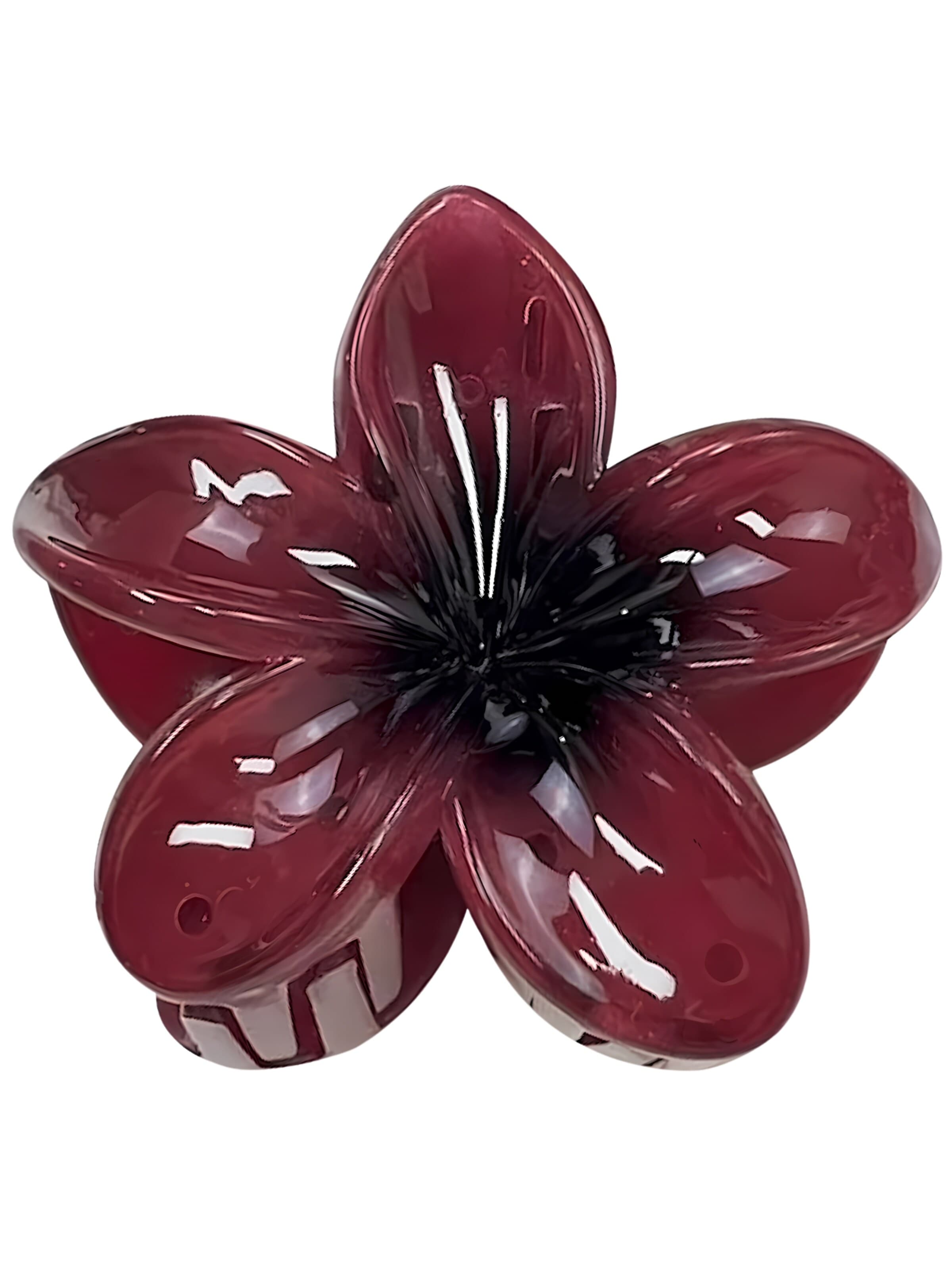 soho Hair accesoires Haarsieraden 'Moana Hair Claw - Burgundy' in Rood: voorkant