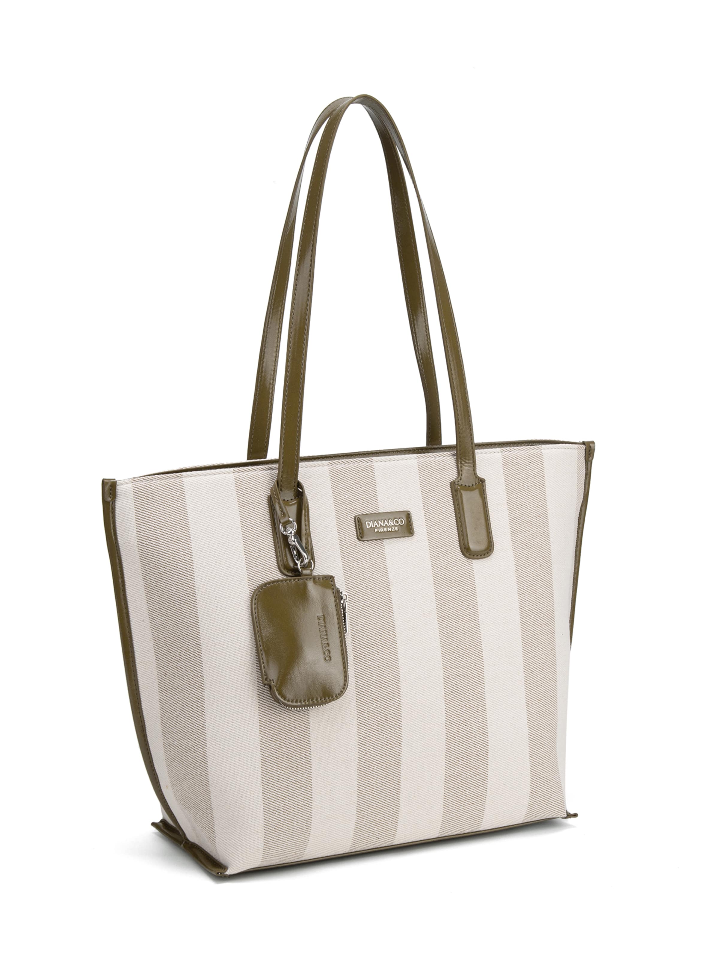 Shopper 'Borsa Shopper Donna Diana & Co Firenze - Righe e con Zip' di Diana&Co. in verde