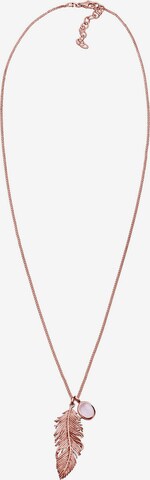 ELLI Halskette 'Feder' in Pink: predná strana