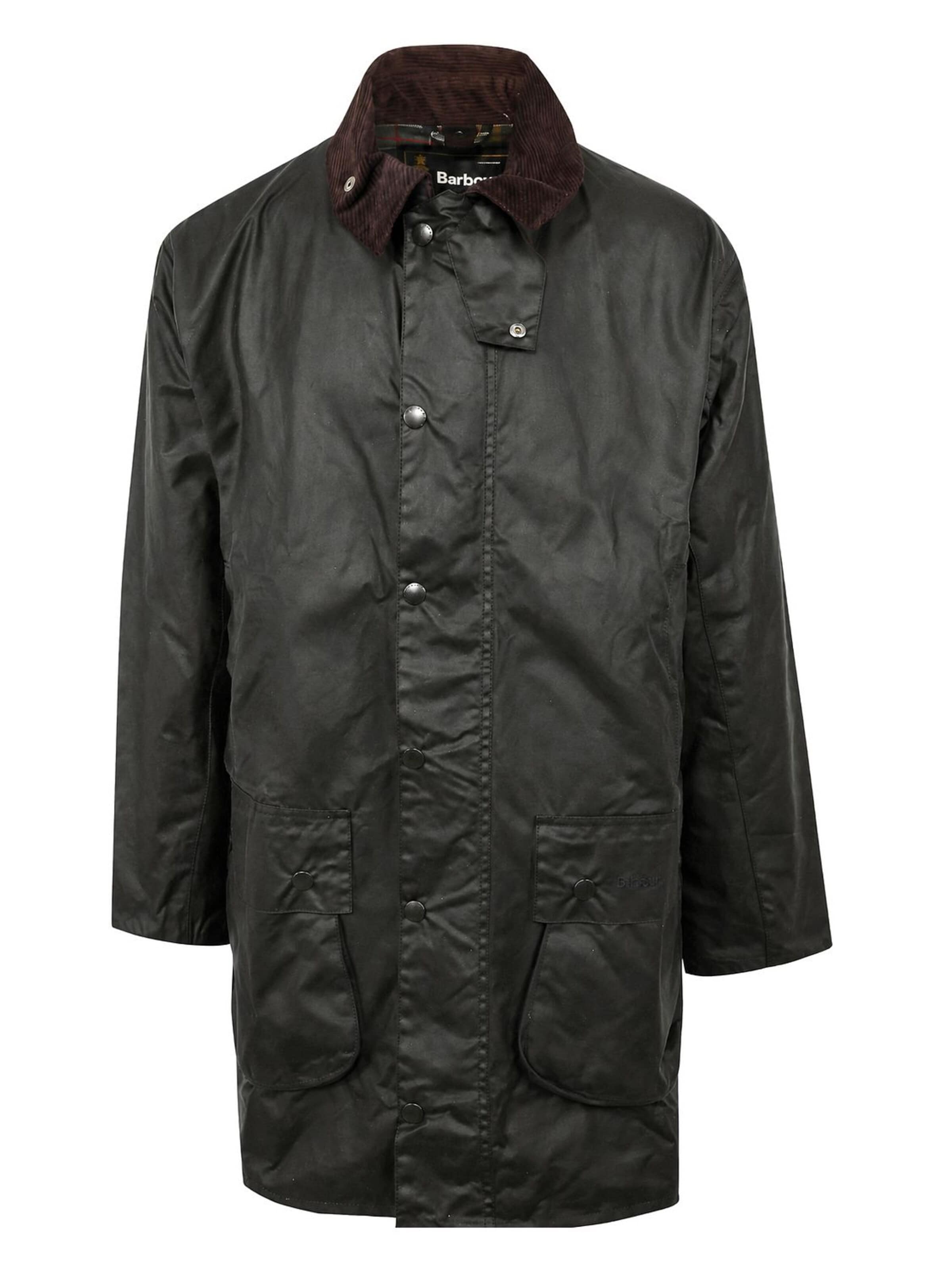 Barbour Winterjas 'Border' in Groen: voorkant