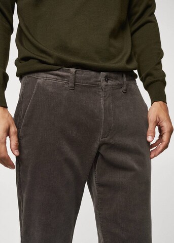 MANGO MAN Regular Pants 'Berdam' in Grey