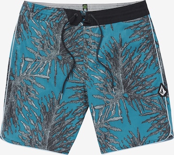 Volcom Boardshorts 'BEEG LEEF STONEY 19' in Blauw: voorkant