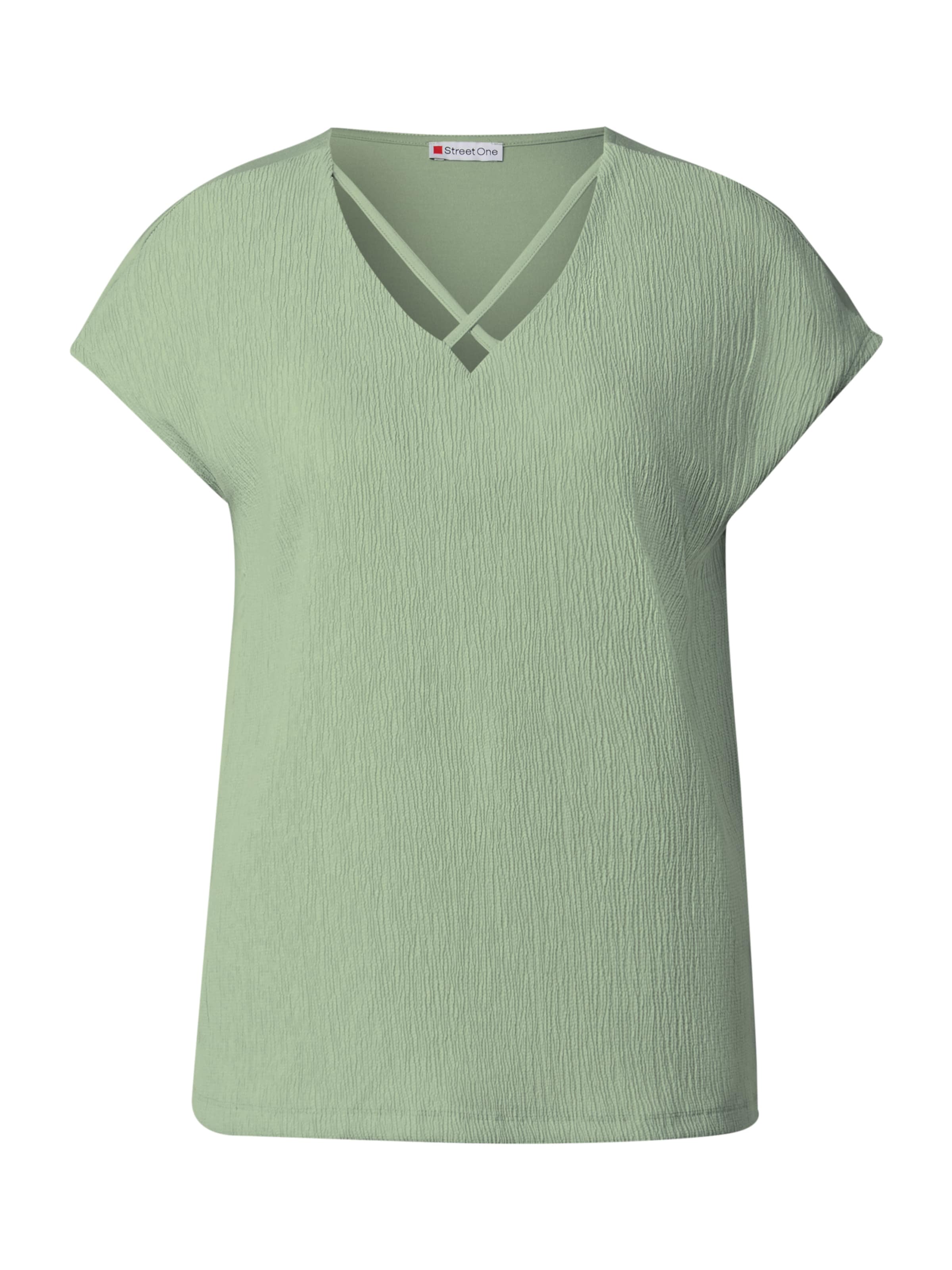 STREET ONE Тениска в зелено: отпред