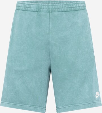 Nike Sportswear Normální Kalhoty 'CLUB' – zelená: přední strana