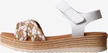 Oh my Sandals Sandale 'Ledersandalen' in Weiß: Vorderseite